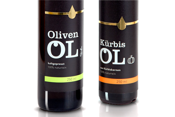 Oliven- und Kürbisöl
